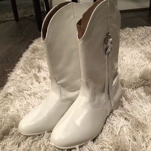 White Dance Boots